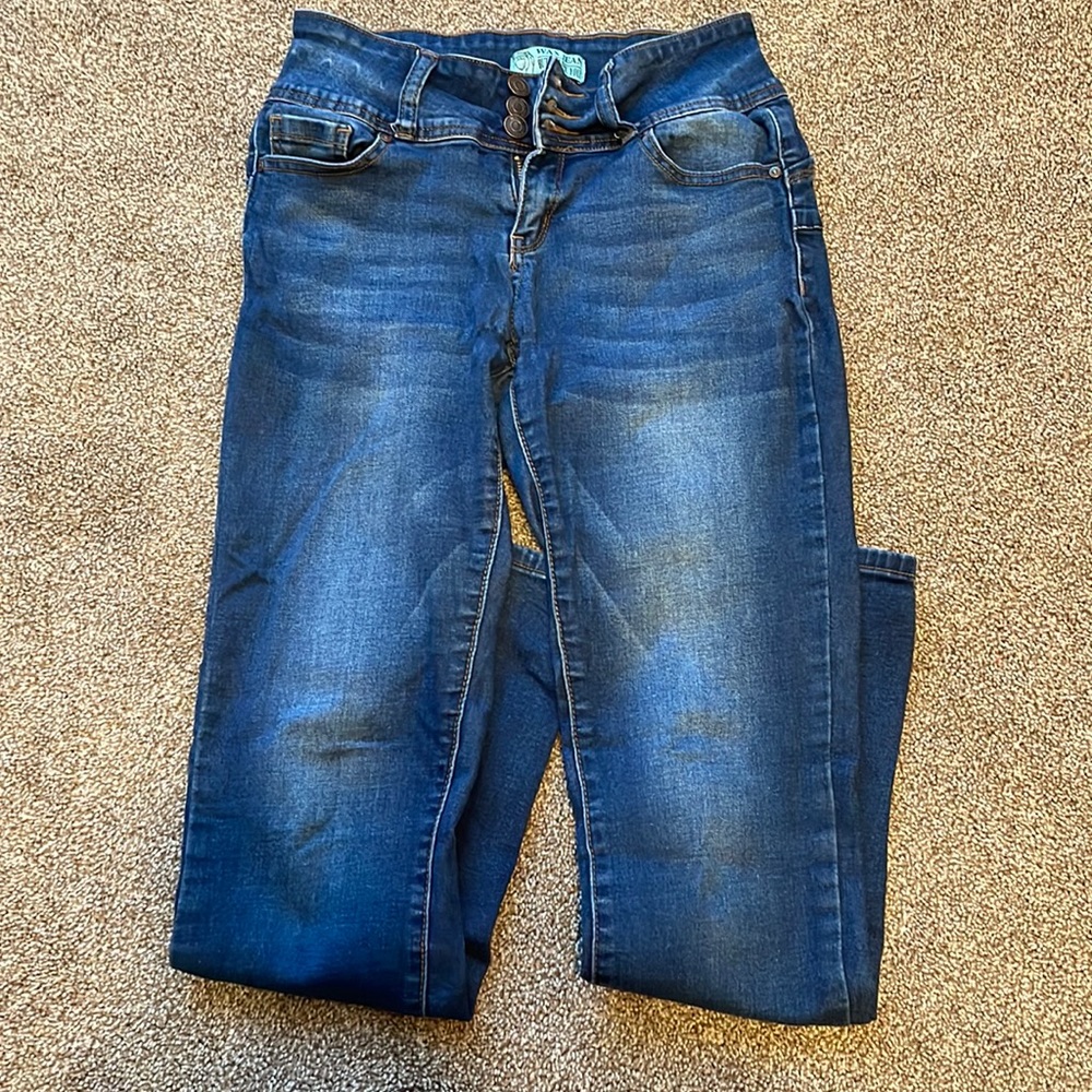 Light washed blue Wax Jean Jeans